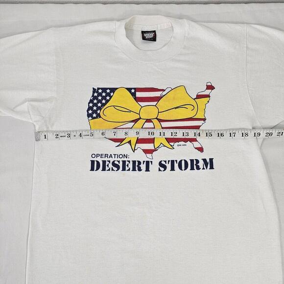 Vintage 1990 Operation Desert Storm Iraq Made In USA Single Stitch Mens Large - Picture 7 of 9